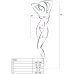 Passion Mujer Bs027 Bodystocking Estilo Vestido Negro Talla Unica