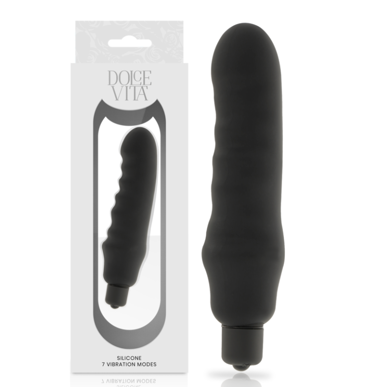  Genius Vibrador Silicona Negro