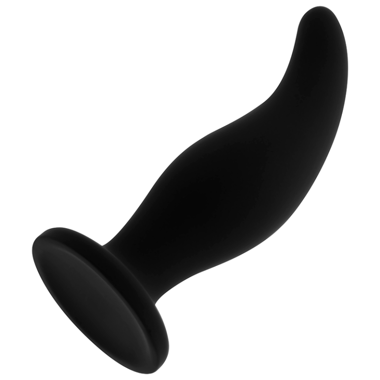  Plug Anal Silicona Curvado Punto P 12 Cm