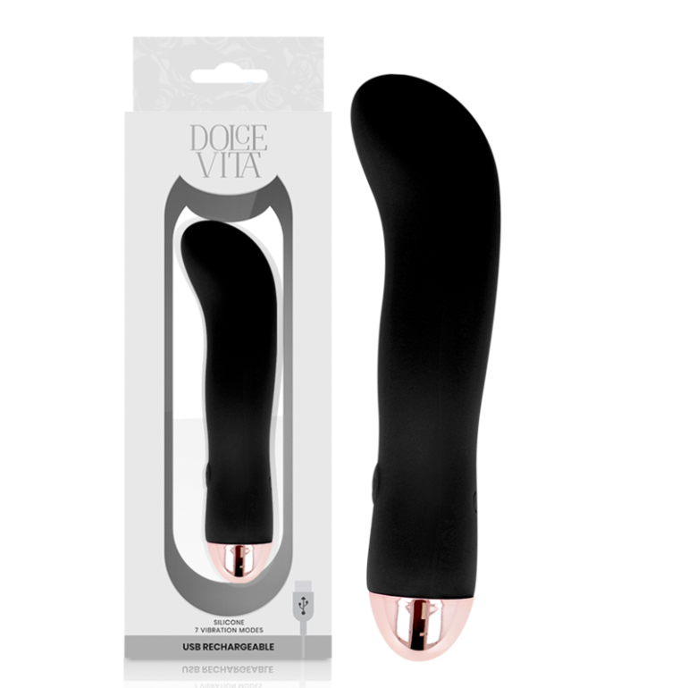  Vibrador Recargable Two Negro 7 Velocidades