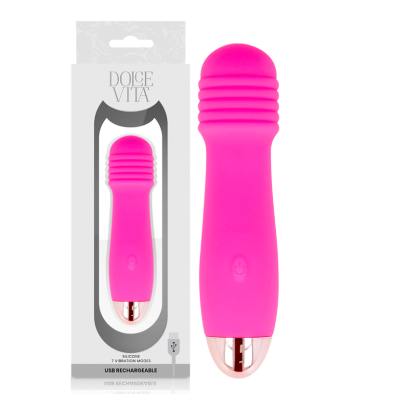  Vibrador Recargable Three Rosa 7 Velocidades