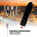  Vibrador Recargable Four Negro 7 Velocidades