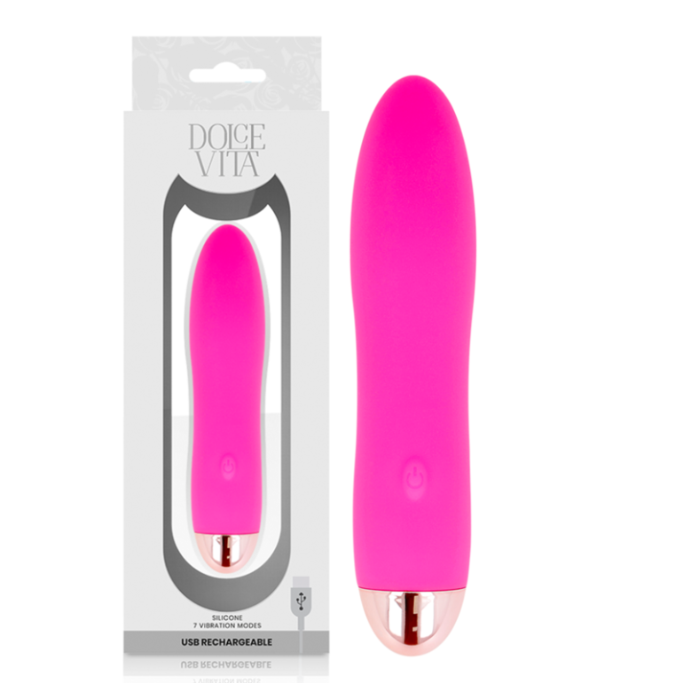  Vibrador Recargable Four Rosa 7 Velocidades