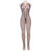  Bodystocking Cuello Halter Y Espalda Abierta S/l