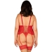 Obsessive Blossmina Corset Y Tanga 4xl/5xl