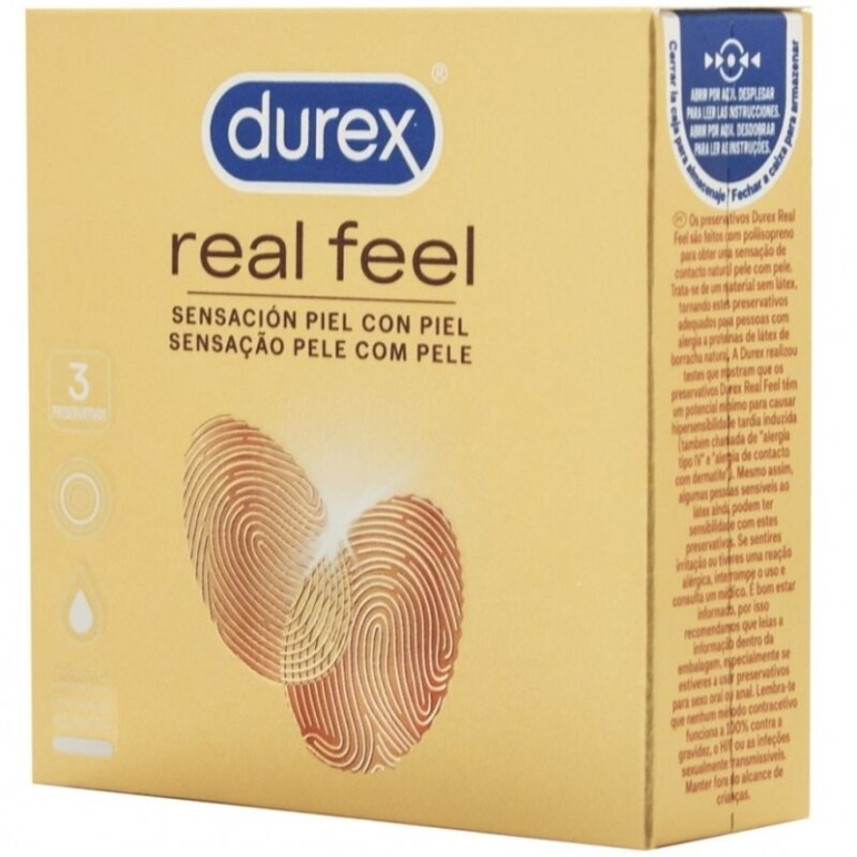 Durex Real Feel Preservativos 3 Unidades