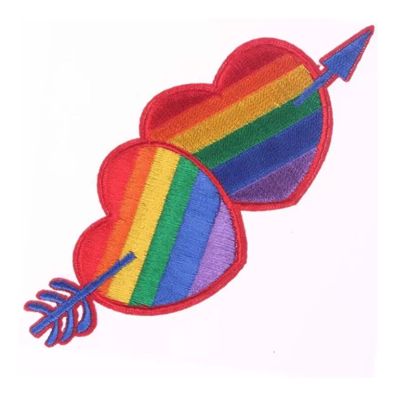  Parche Corazón Bandera Lgbt