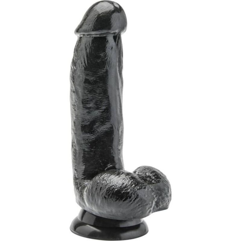  Dildo 12 Cm Con Testiculos Negro