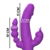 Intense Casanova Vibrador Rabbit Silicona Triple Motor Morado