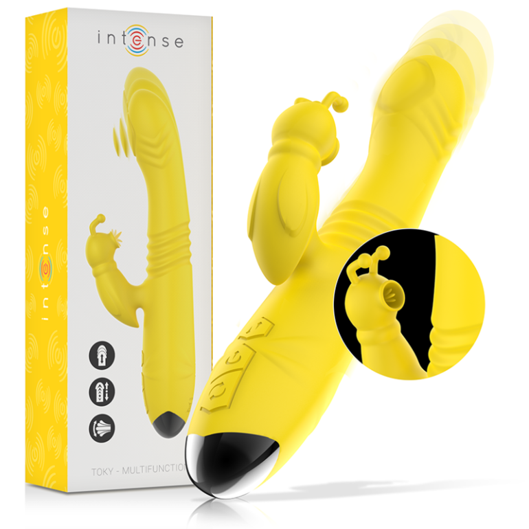 Intense Toky Vibrador Multifunción Recargable Up & Down Con Estimulador De 