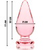  Modelo 4 Plug Cristal Borosilicato Rosa 11 Cm -o 5 Cm