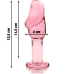  Modelo 6 Plug Cristal Borosilicato Rosa 12.5 Cm -o 4 Cm