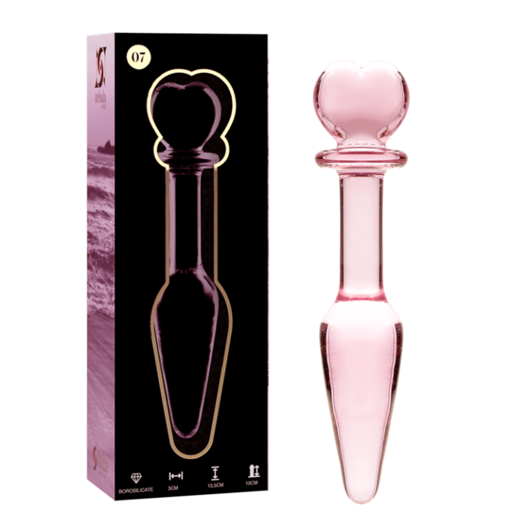  Modelo 7 Plug Cristal Borosilicato Rosa 13.5 Cm -o 3 Cm