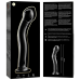  Modelo 18 Dildo Cristal Borosilicato Transparente 18.5 Cm -o 3.5 Cm