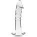  Modelo 19 Dildo Cristal Borosilicato Transparente 18.5 Cm -o 4 Cm