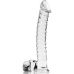  Modelo 23 Dildo Cristal Borosilicato Transparente 21.5 Cm -o 4 Cm