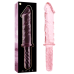  Modelo 24 Dildo Cristal Borosilicato Rosa 28.5 Cm -o 5 Cm