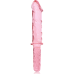  Modelo 24 Dildo Cristal Borosilicato Rosa 28.5 Cm -o 5 Cm