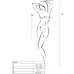 Passion Bs097 Bodystocking Blanco Talla Unica