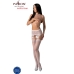 Passion S027 Medias Con Liguero Blanco Talla Unica