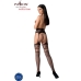 Passion S030 Medias Con Liguero Negro Talla Unica