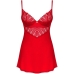 Obsessive Ingridia Chemise & Tanga Rojo Xs/s