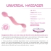  Masajeador Universal Vibrador Silicona Rosa