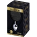  Anal Placer Plug Liso Metal Pompon Negro Talla L