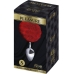  Anal Placer Plug Liso Metal Pompon Rojo Talla S