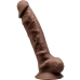  Modelo 1 Pene Realistico Silicona Premium Silexpan Marron 23 Cm