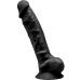  Modelo 1 Pene Realistico Silicona Premium Silexpan Negro 23 Cm