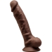  Modelo 1 Pene Realistico Silicona Premium Silexpan Marron 17.5 Cm