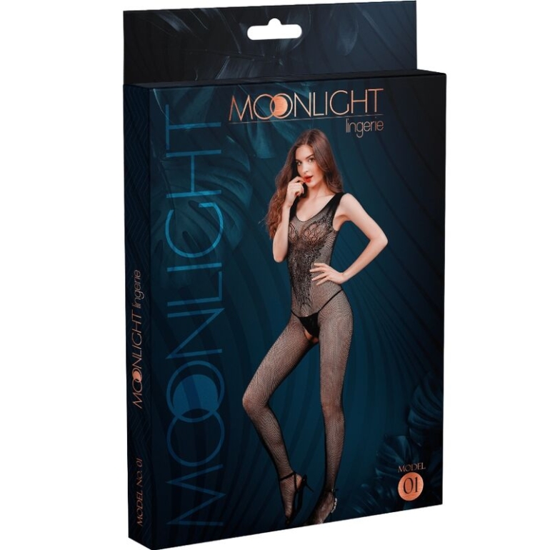  Modelo 1 Bodystocking Negro Talla Unica