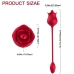 Armony Rosa Vibrador Estimulador Clítoris Con Cola 10 Modos Rojo