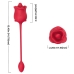 Armony Rosa 2 En 1 Estimulador Succión & Vibrador 10 Modos Con Cola Rojo