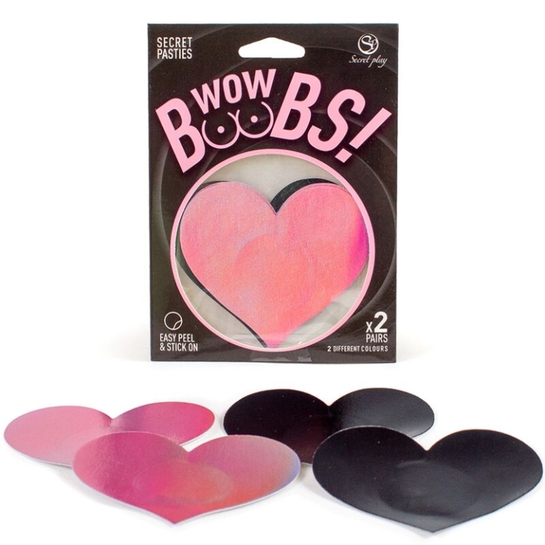 Secret Play Wow Boobs! Cubre Pezones Corazón