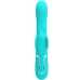 Pretty Love Vibrador Rabbit Multifunción 4 En 1 Mariposa Verde Agua