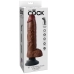  Dildo Vibrador Con Testiculos 25.5 Cm Color Marron