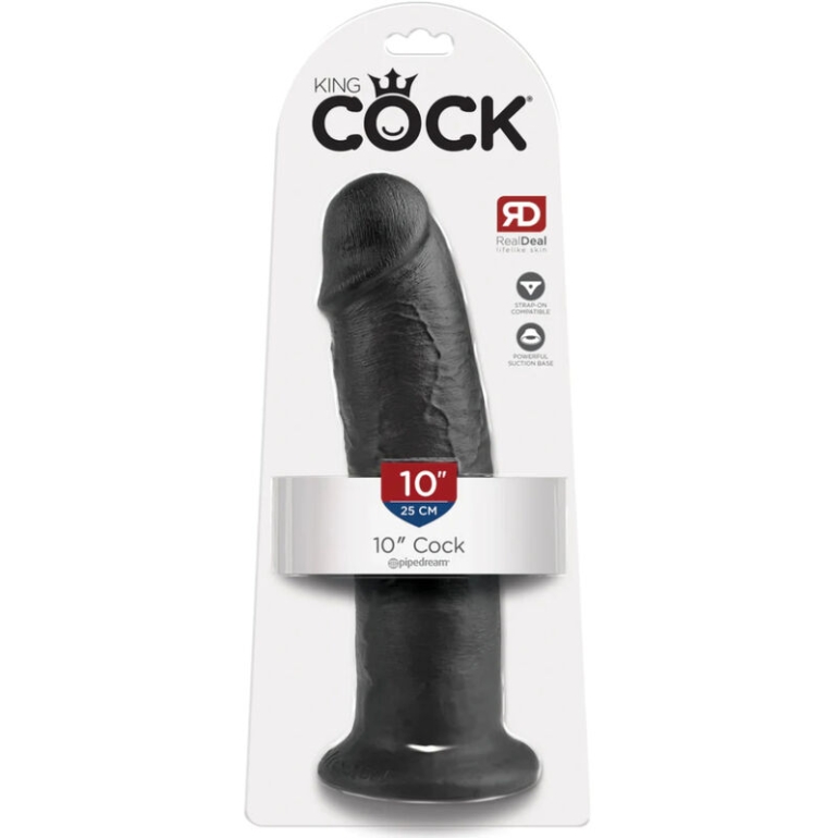  10 Pene Negro 25 Cm