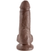  7 Pene Realistico Marron 17.8 Cm