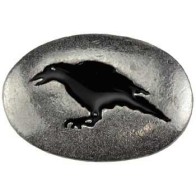 Raven Mystical Stone Talisman for Wisdom