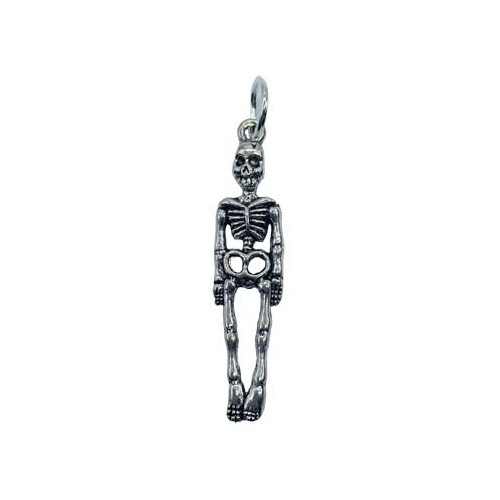 1 1/2" Skeleton Amulet - Spooky Charm