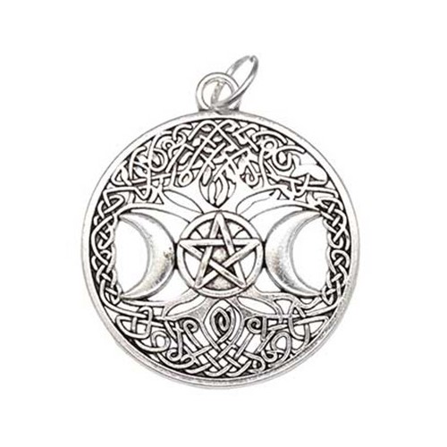 Tree of Life Triple Moon Pendant Amulet