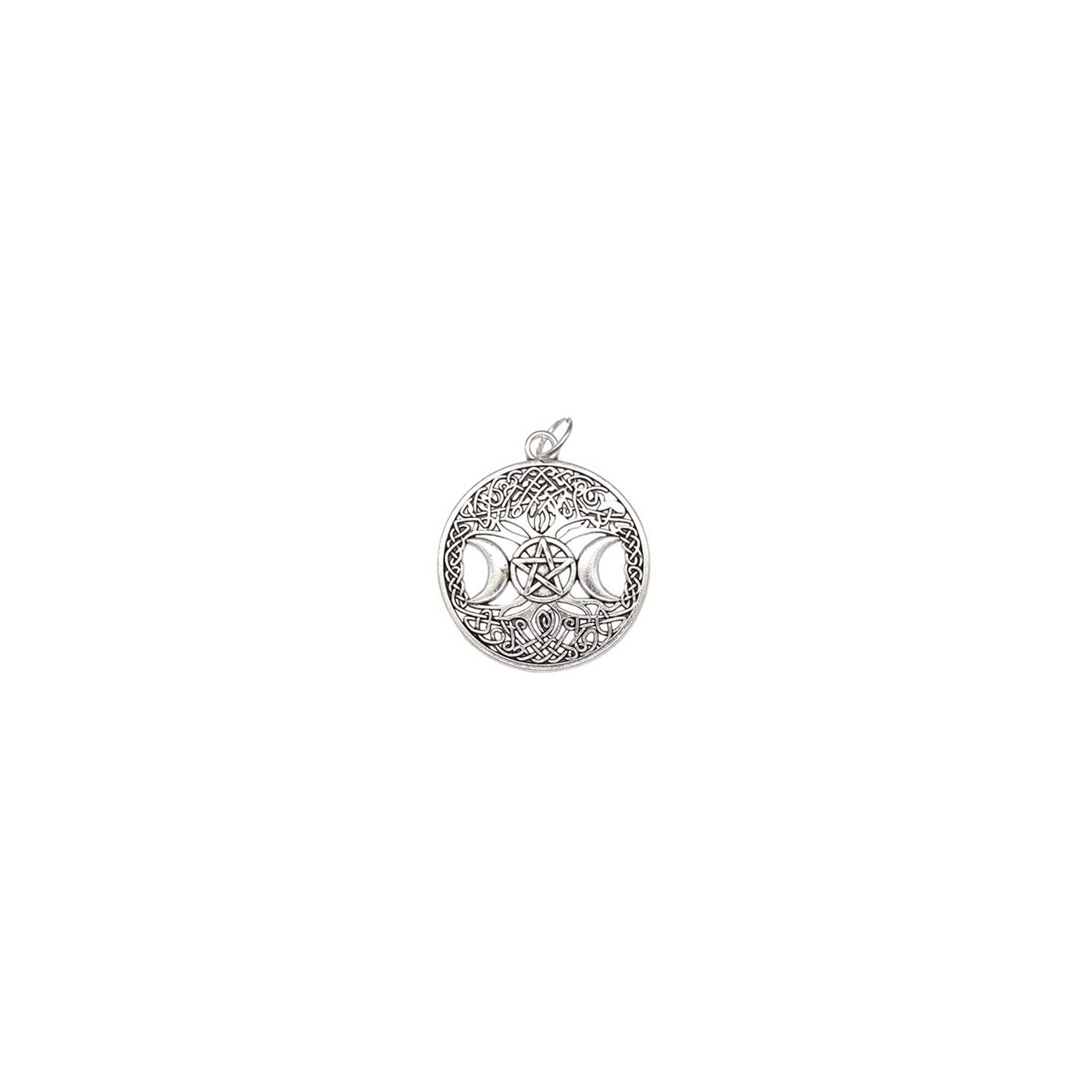 Tree of Life Triple Moon Pendant Amulet