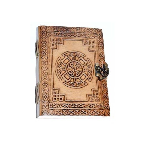 Celtic Cross Leather Journal 5x7 for Mystics