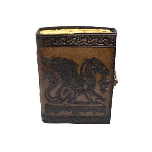 Dragon Leather Journal with Lantern - Unique Fantasy