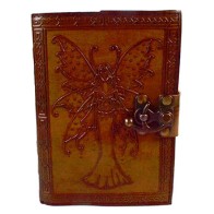 Fairy Journal with Aged Leather Cover