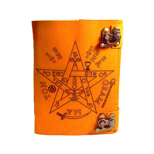 Diario de Cuero Tetragrammaton Estilo Vintage