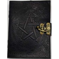 5" x 7" Black Pentagram Leather Journal