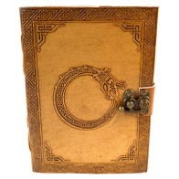 5 x 7 Inch Dragon Ring Leather Blank Book